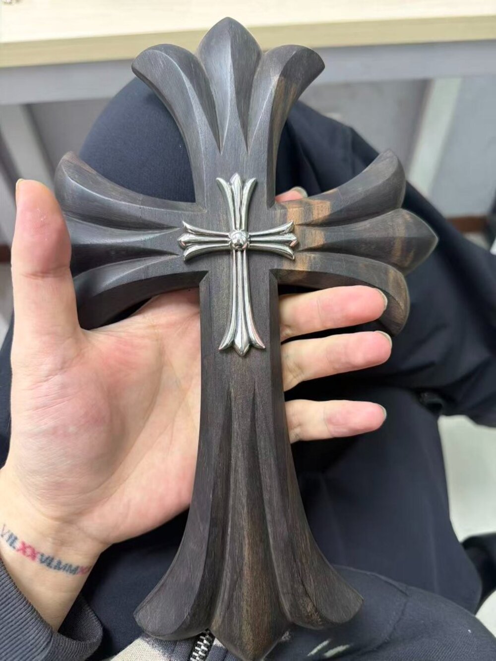 Chrome Hearts Ebony Wood cross